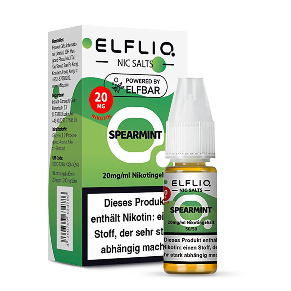Liquid Spearmint - Elfliq Nikotinsalz Liquid Spearmint - Elfliq Nikotinsalz