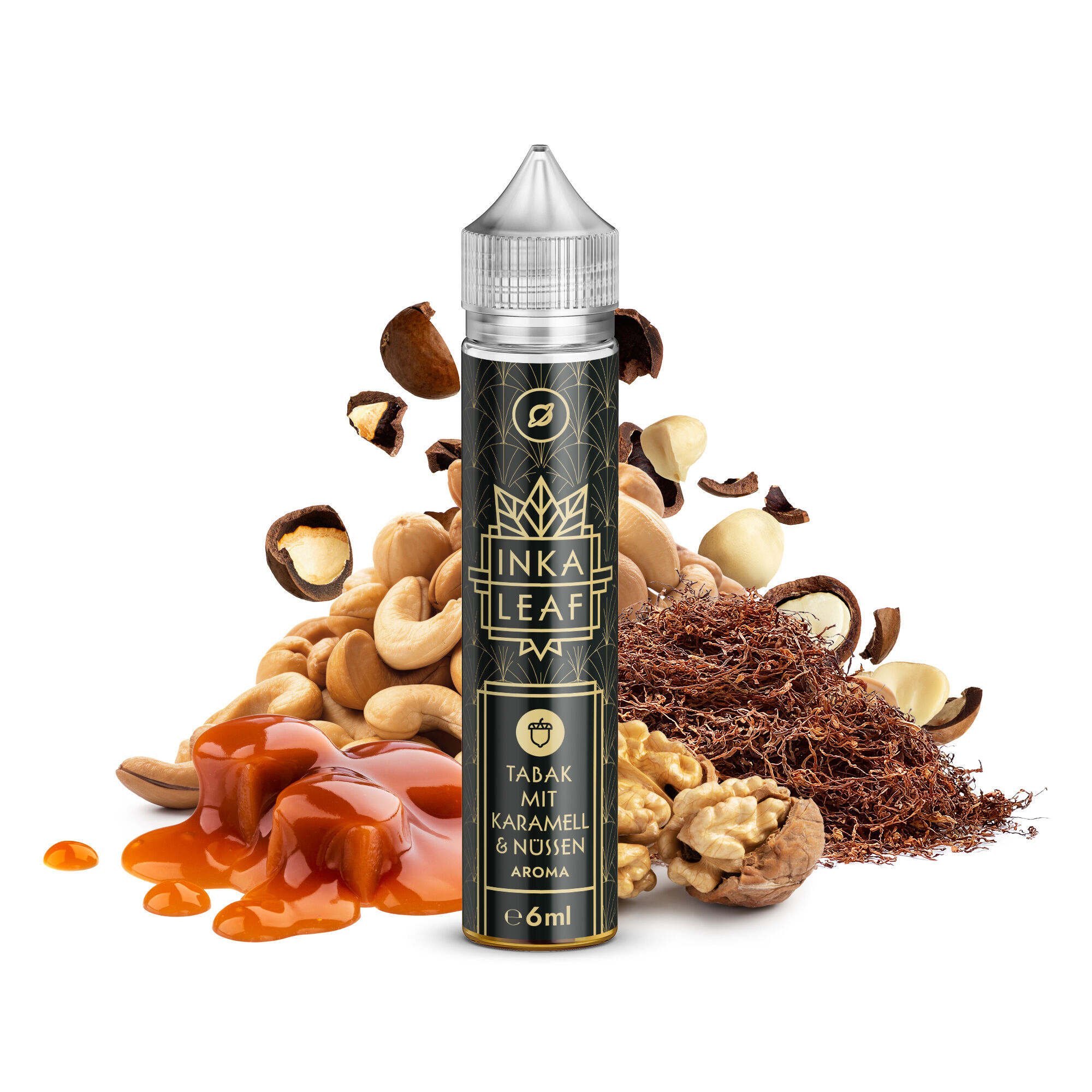 Aroma Tabak mit Karamell & Nüssen - Flavorverse 6ml in 75ml Flasche