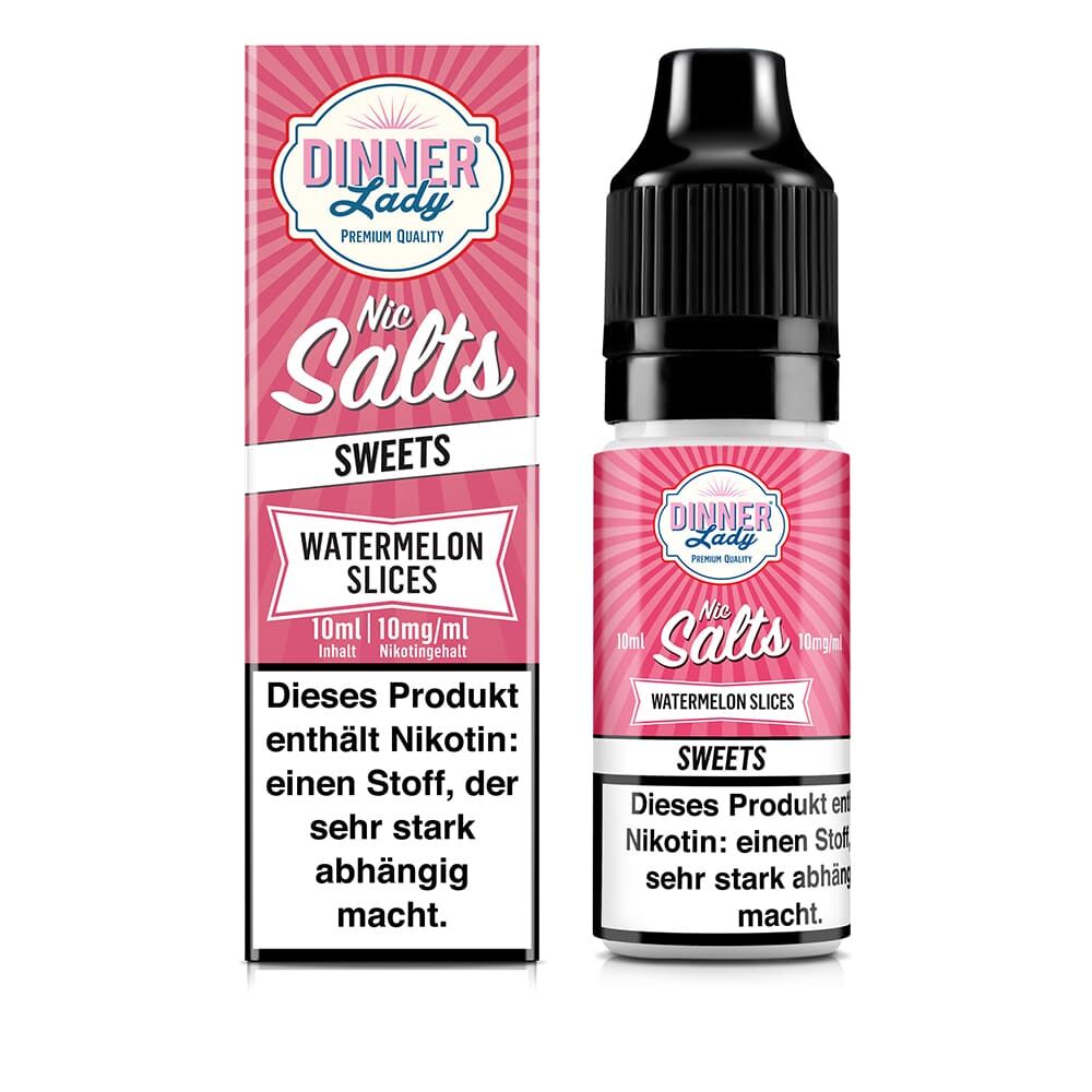 Liquid Watermelon Slices - Dinner Lady Nikotinsalz 10mg Liquid Watermelon Slices - Dinner Lady Nikotinsalz 10mg