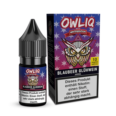 OWLIQ Nikotinsalz Weihnachtsedition - Blaubeer Glühwein - 10mg