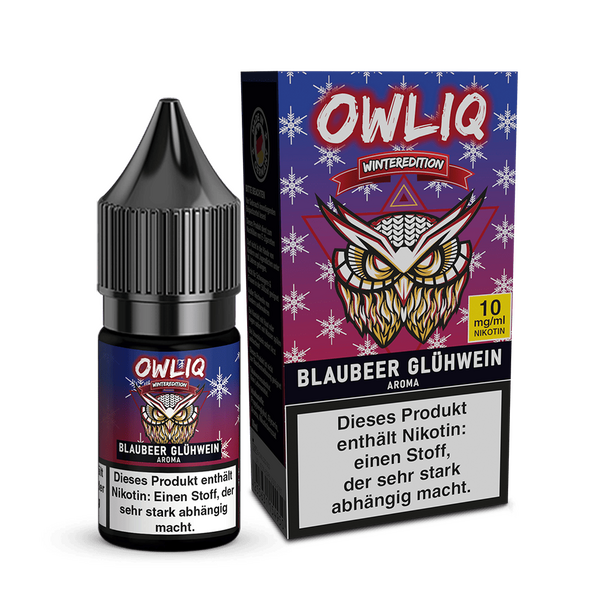 OWLIQ Nikotinsalz Weihnachtsedition - Blaubeer Glühwein - 10mg