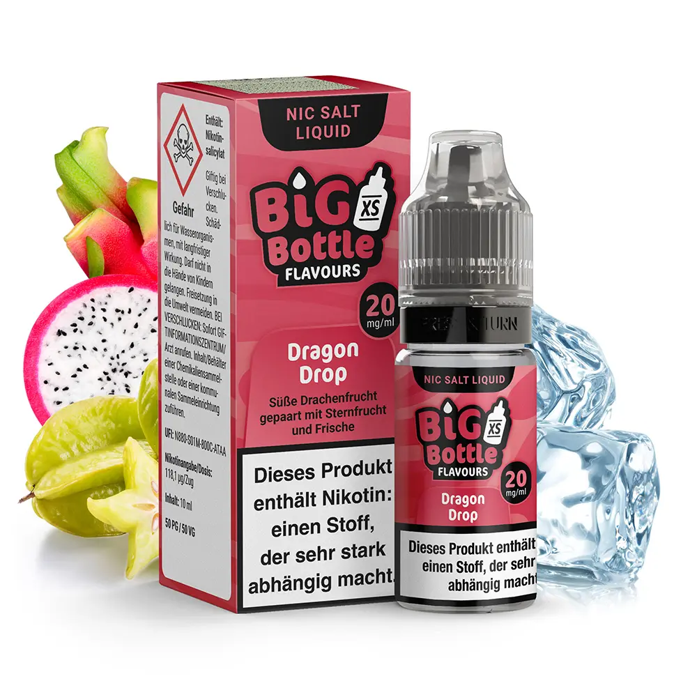 Liquid Dragon Drop - Big Bottle Flavours Nikotinsalz 20mg Liquid Dragon Drop - Big Bottle Flavours Nikotinsalz 20mg