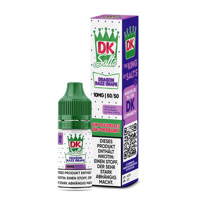 DK Salts Nikotinsalz - Dragon Razz Grape - Liquid 10mg 10ml  C