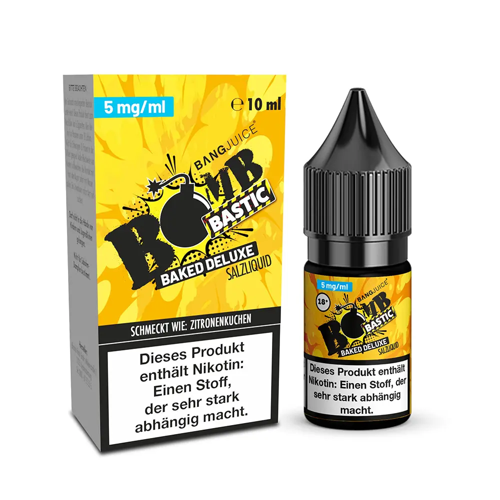Bang Juice Bomb Bastic Baked Deluxe Nic Salt 5mg Bang Juice Bomb Bastic Baked Deluxe Nic Salt 5mg