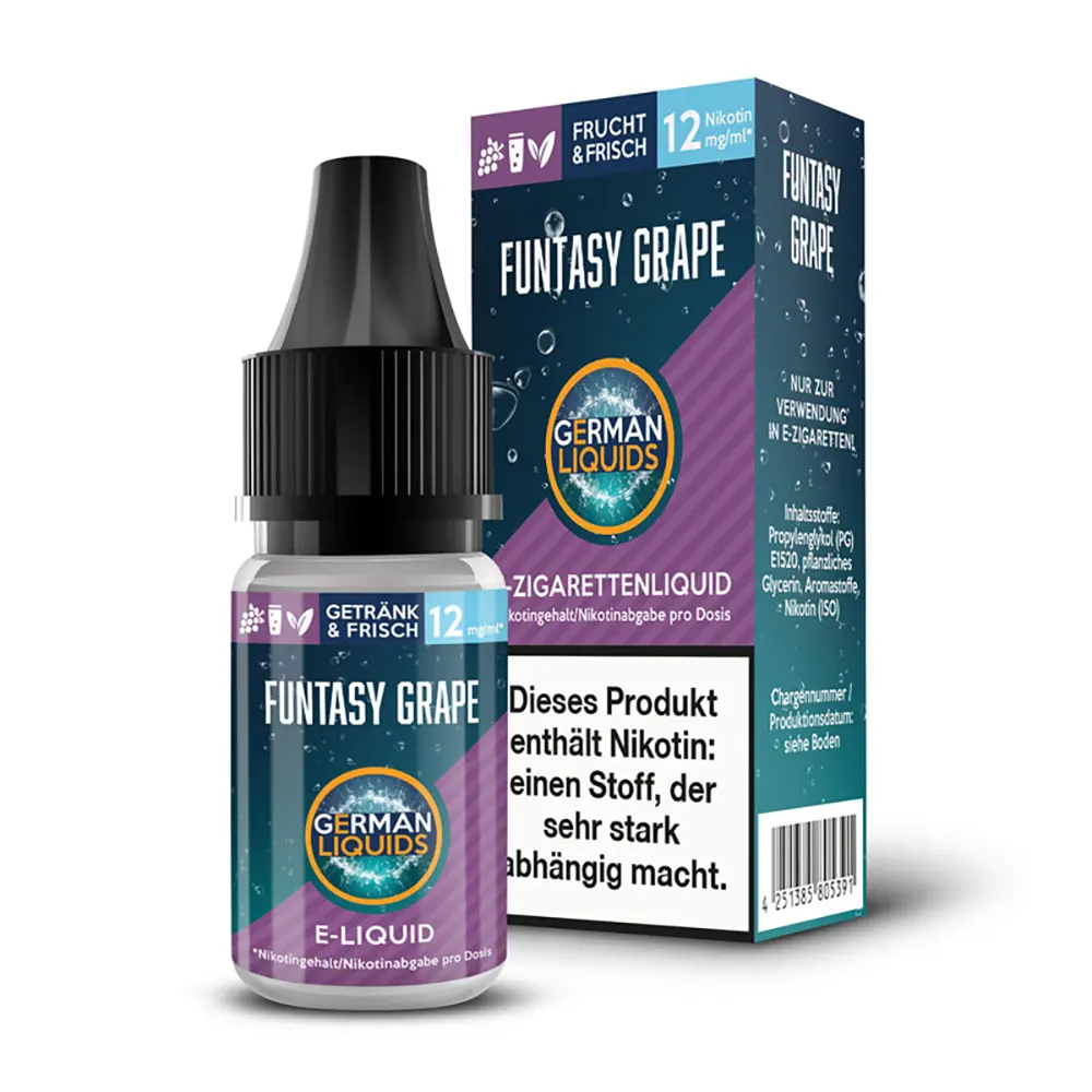 Liquid Funtasy Grape 12 mg - German Liquids
