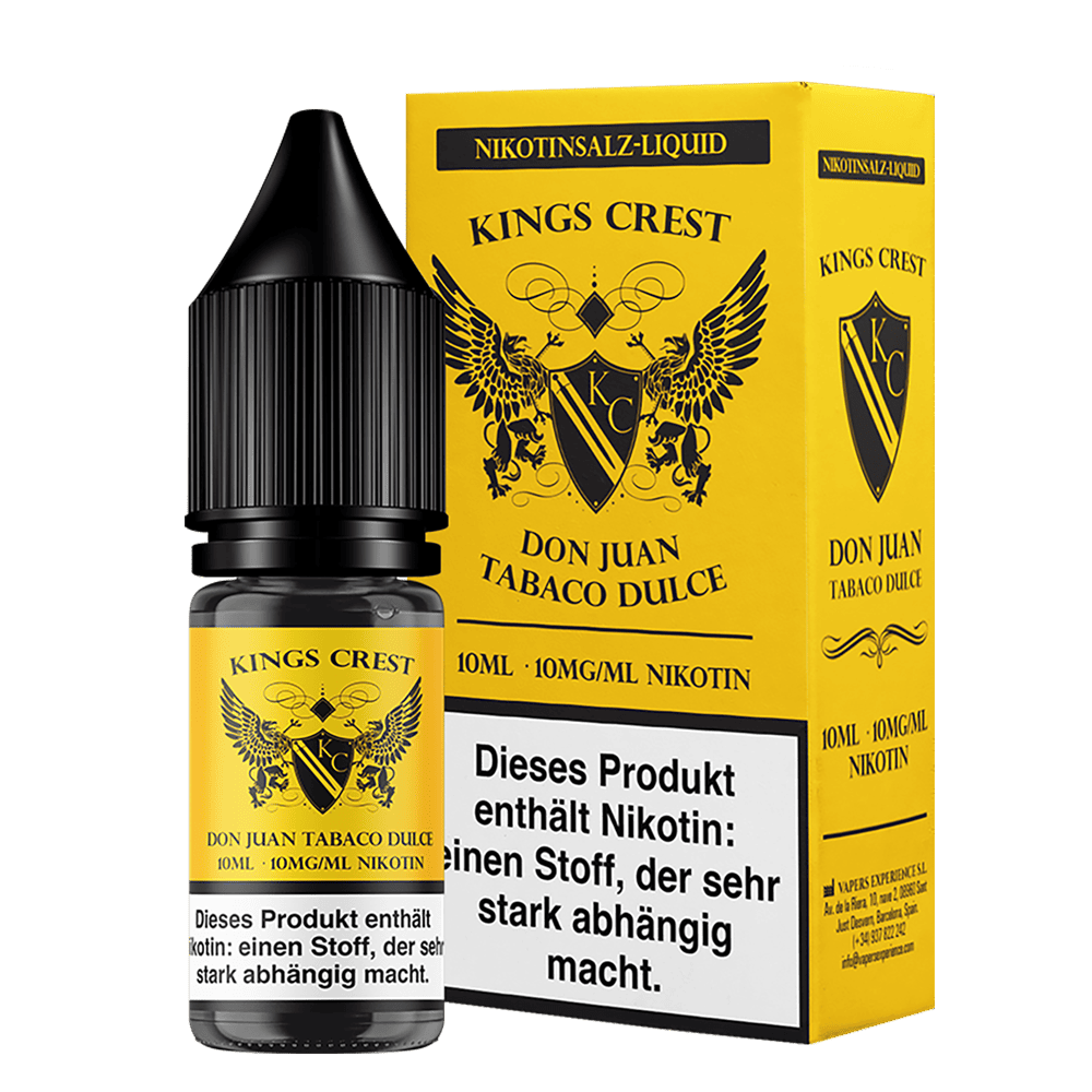 Kings Crest Nikotinsalz - Don Juan Tobaco Dulce - 10mg Kings Crest Nikotinsalz - Don Juan Tobaco Dulce - 10mg
