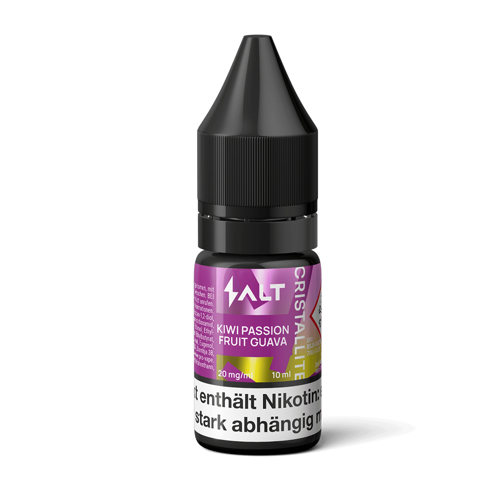 SALT Cristallite Nikotinsalz - Kiiwi Passion Fruit Guava - 10ml Liquid 20mg  C