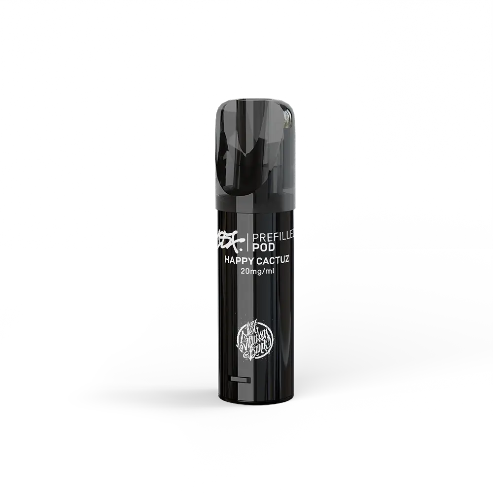 Schwarzer E-Shisha-Pod der Marke 187 Strassenbande, Modell Happy Cactuz, mit 20mg/ml Nikotinsalz.