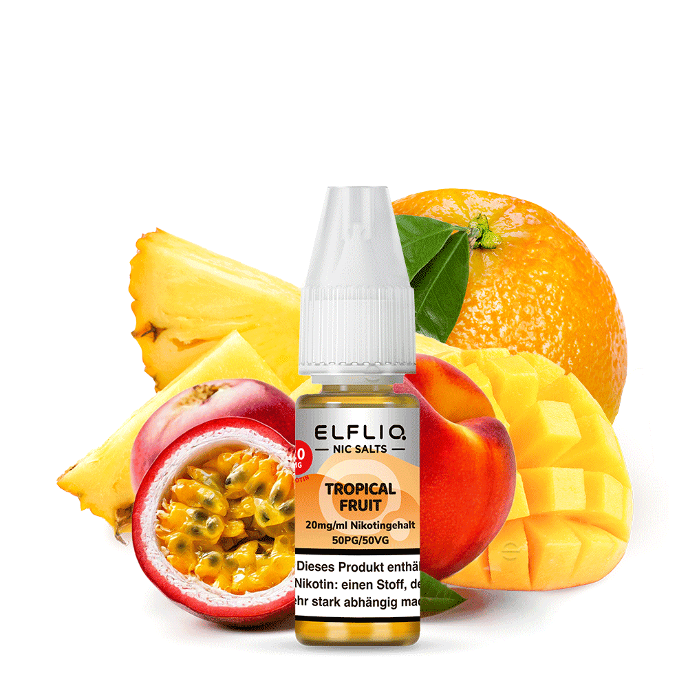 Elfliq by Elfbar Nikotinsalz - Tropical Fruit - Liquid 20mg 10ml  C