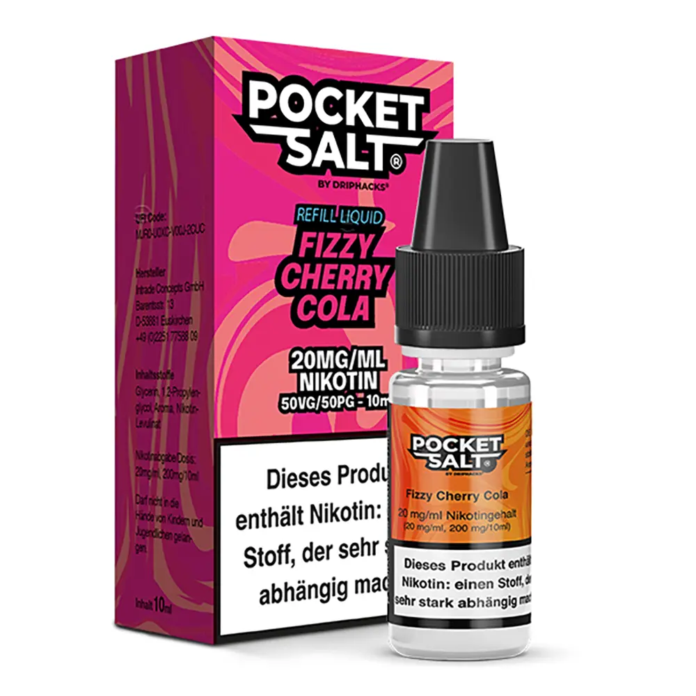 Liquid Fizzy Cherry Cola - Pocket Salt Nikotinsalz 20mg