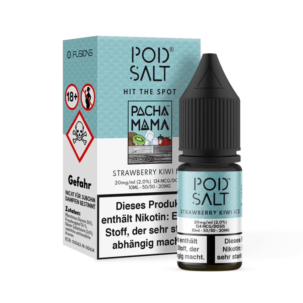 Liquid Strawberry Kiwi Ice - Pod Salt Fusion Nikotinsalz 20mg