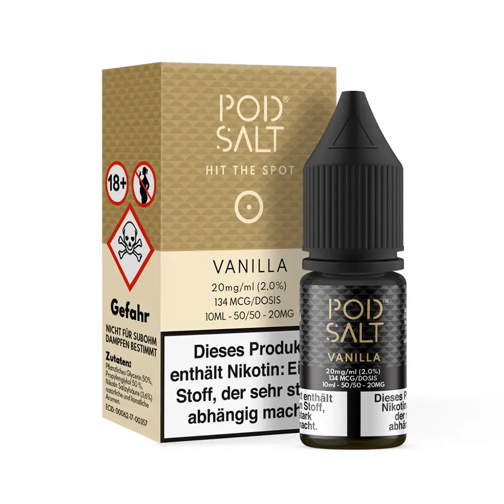 Liquid Vanilla - Pod Salt Core Nikotinsalz 20mg Liquid Vanilla - Pod Salt Core Nikotinsalz 20mg
