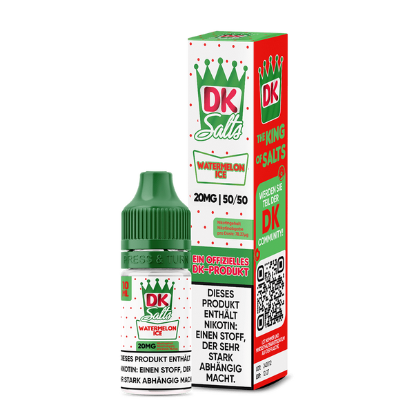DK Salts Nikotinsalz - Watermelon Ice - Liquid 20mg 10ml  C