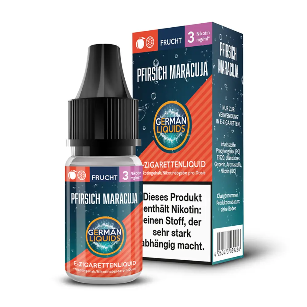 Liquid Pfirsich Maracuja 3mg - German Liquids Liquid Pfirsich Maracuja 3mg - German Liquids