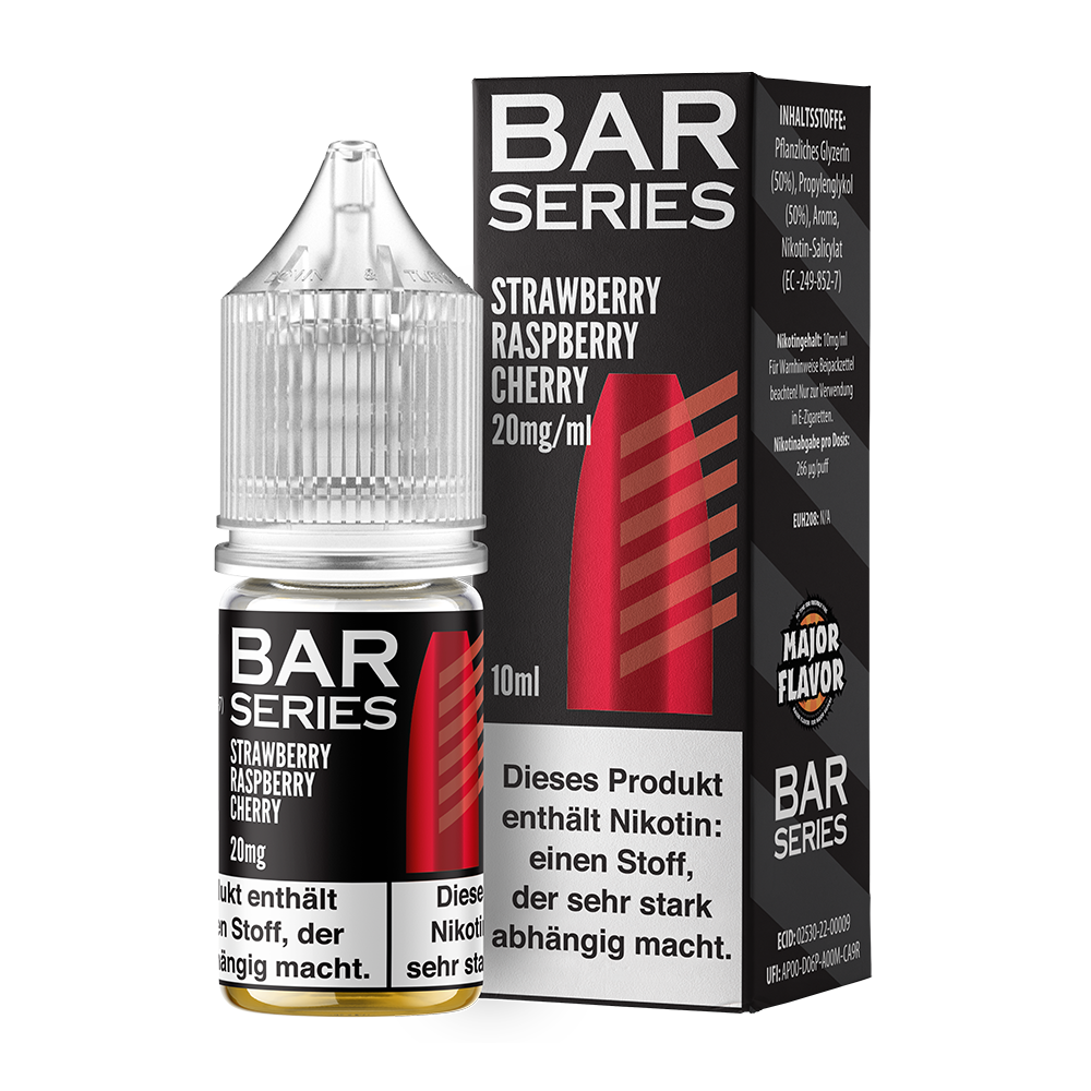 Liquid Strawberry Raspberry Cherry - Bar Series Nikotinsalz 20mg Liquid Strawberry Raspberry Cherry - Bar Series Nikotinsalz 20mg