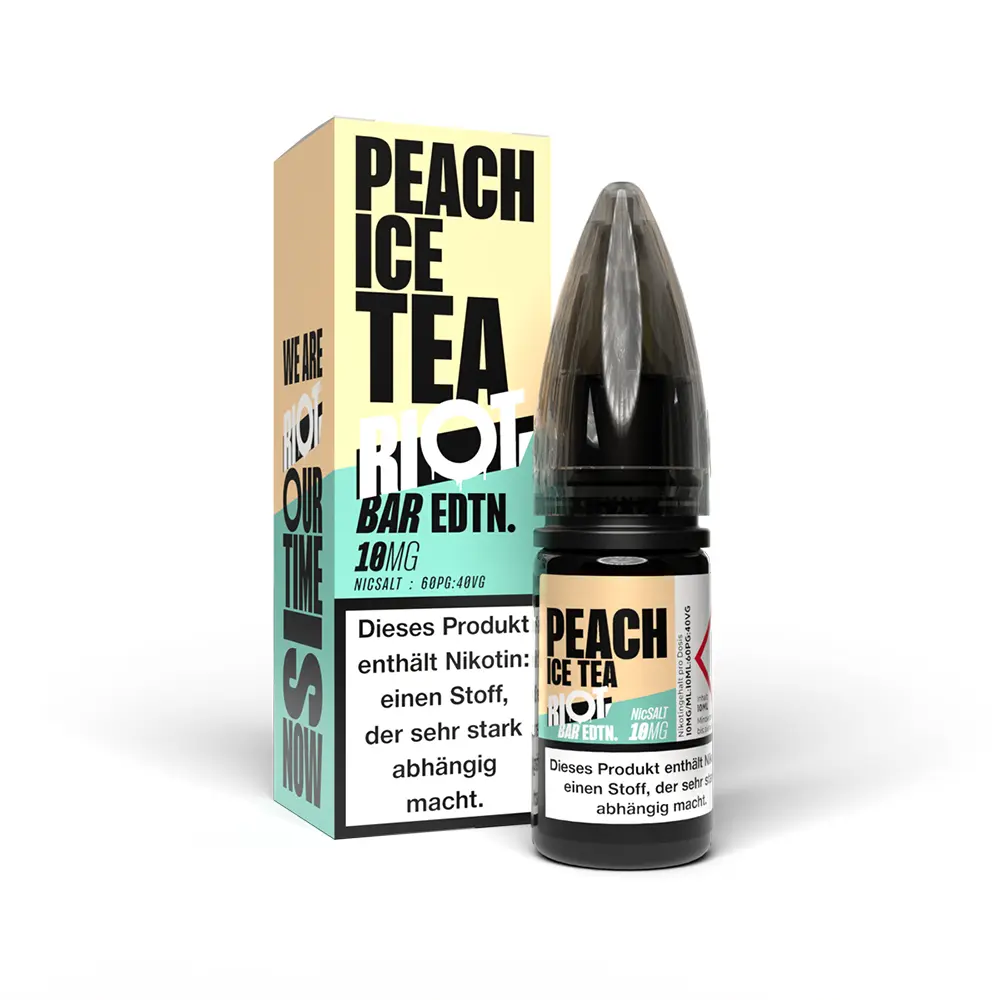 Liquid Peach Ice Tea - RIOT BAR EDTN Nikotinsalz Liquid Peach Ice Tea - RIOT BAR EDTN Nikotinsalz
