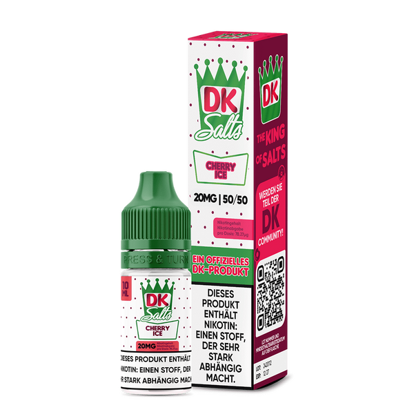 DK Salts Nikotinsalz Cherry Ice Liquid 20mg 10ml