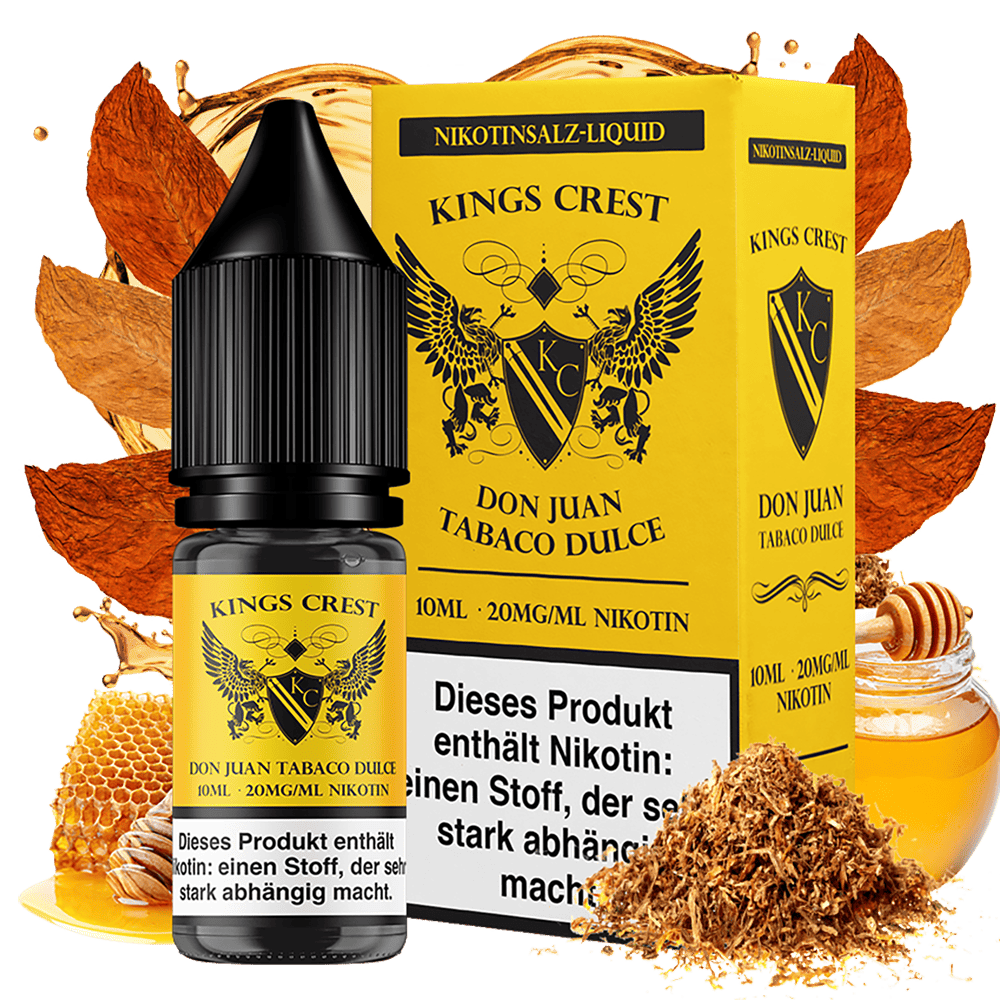 Kings Crest Nikotinsalz - Don Juan Tobaco Dulce - 20mg Kings Crest Nikotinsalz - Don Juan Tobaco Dulce - 20mg