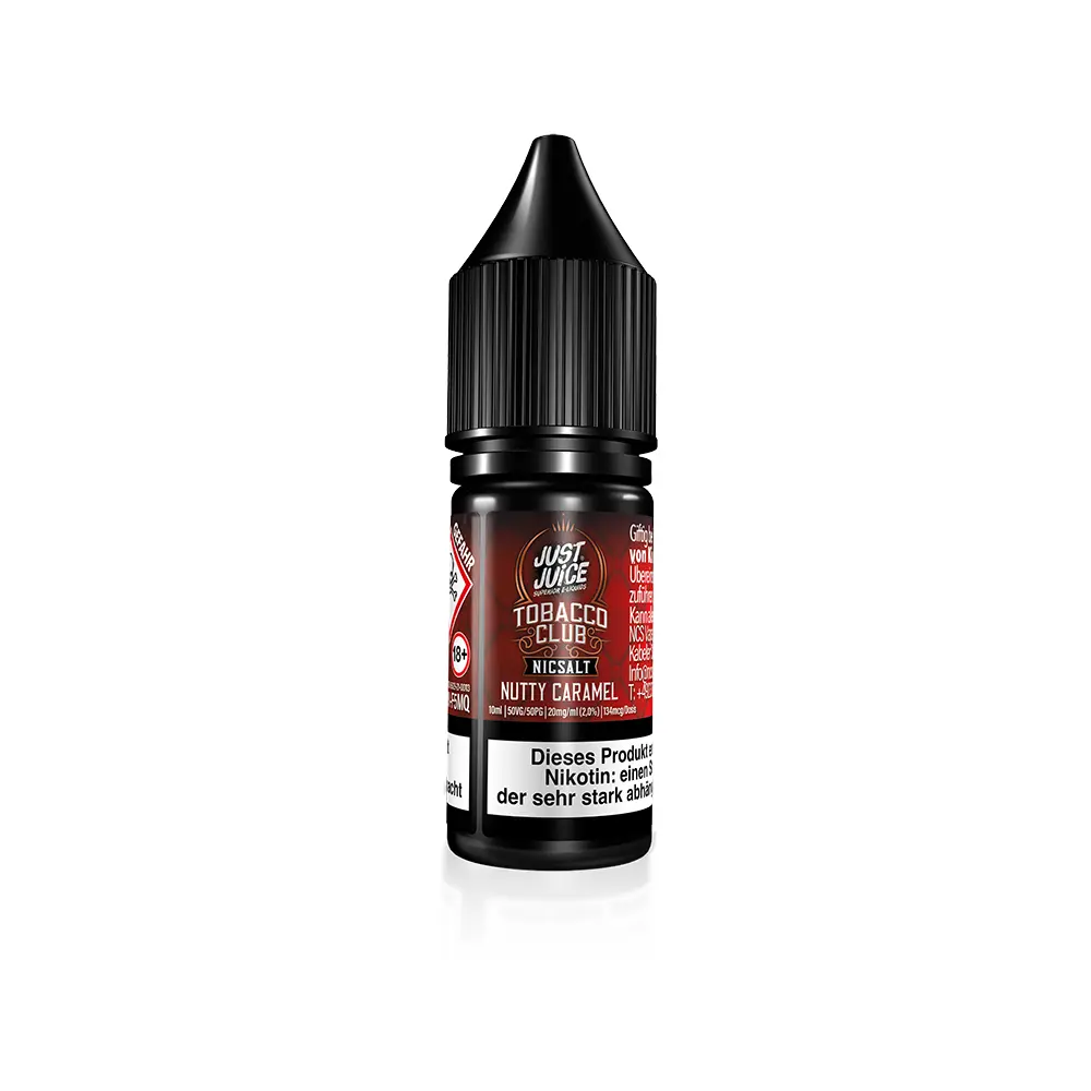 Just Juice Nikotinsalz - Tobacco Club Nutty Caramel - 10ml 