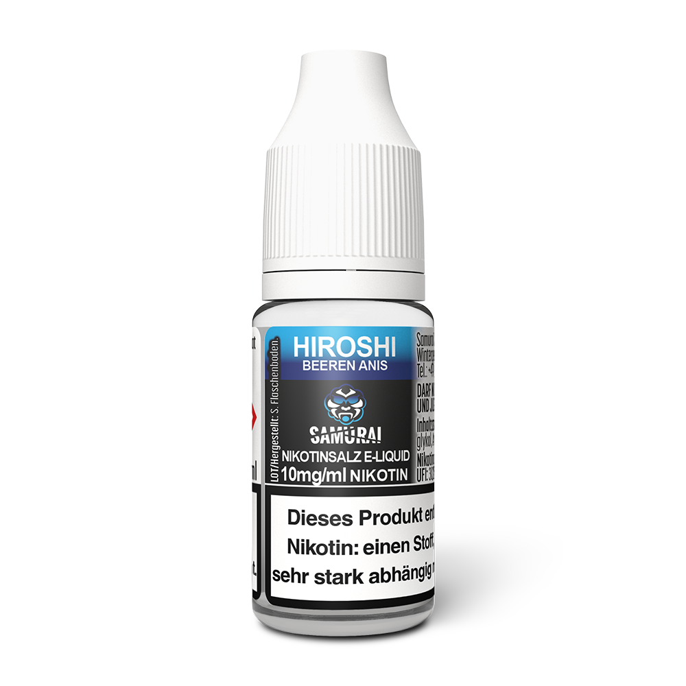 Liquid Hiroshi Beeren Anis - Samurai Nikotinsalz 10mg