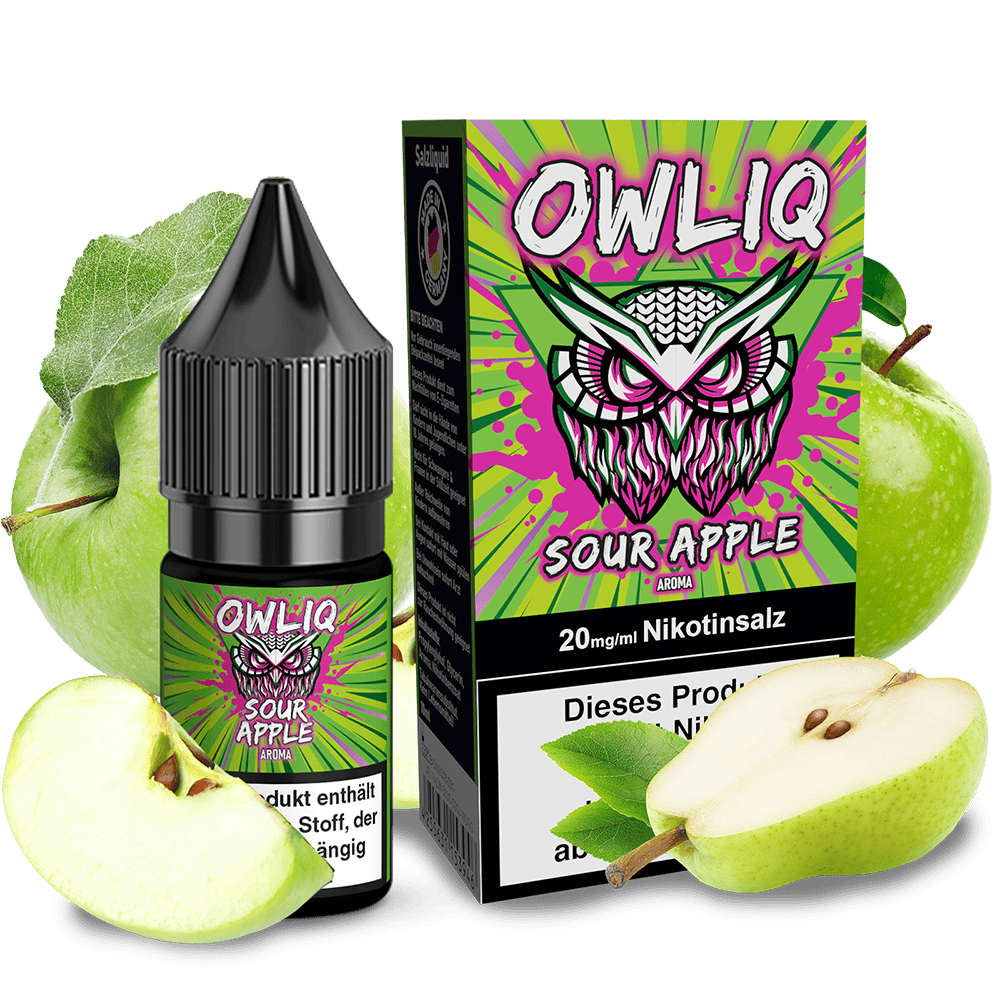 OWLIQ Nikotinsalz Sour Apple 10ml 20mg
