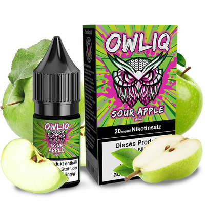 OWLIQ Nikotinsalz Sour Apple 10ml 20mg