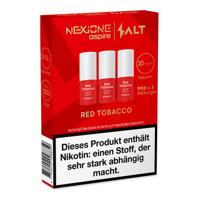 3x NEXIONE Salt Pod - Red Tobacco - 20mg Nikotinsalz 1.2ml