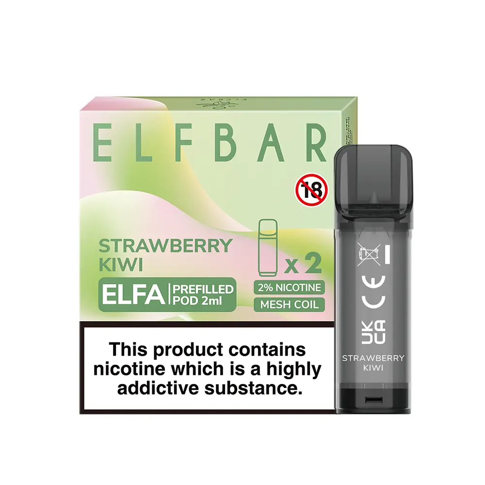 Elfbar - Elfa Pods Strawberry Kiwi Nikotinsalz 20mg Elfbar - Elfa Pods Strawberry Kiwi Nikotinsalz 20mg