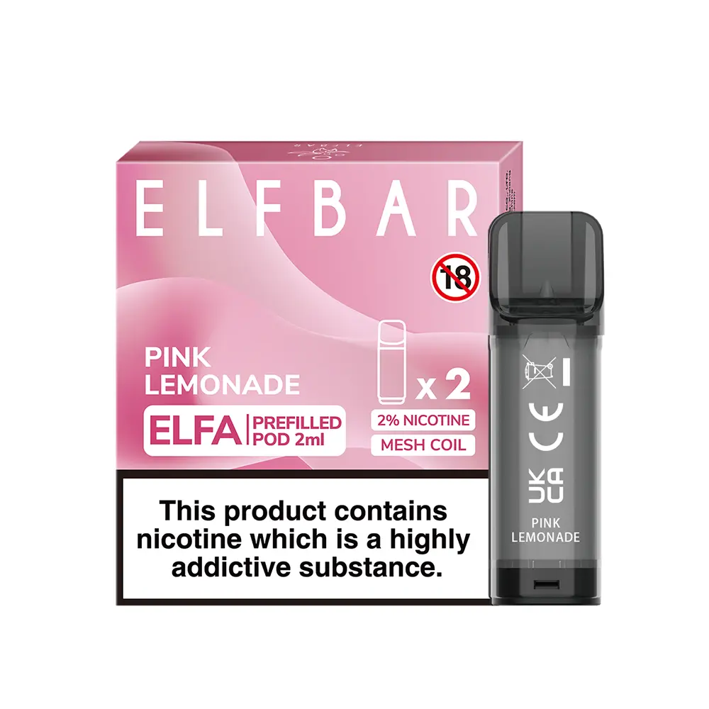 Elfbar - Elfa Pods Pink Lemonade Nikotinsalz 20mg Elfbar - Elfa Pods Pink Lemonade Nikotinsalz 20mg