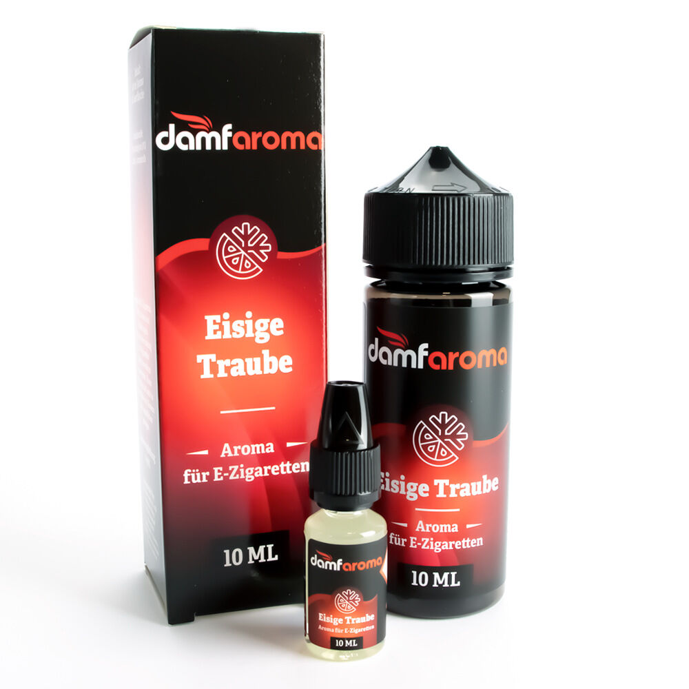 damfaroma Longfill - Eisige Traube - 10ml Aroma in 120ml Flasche 