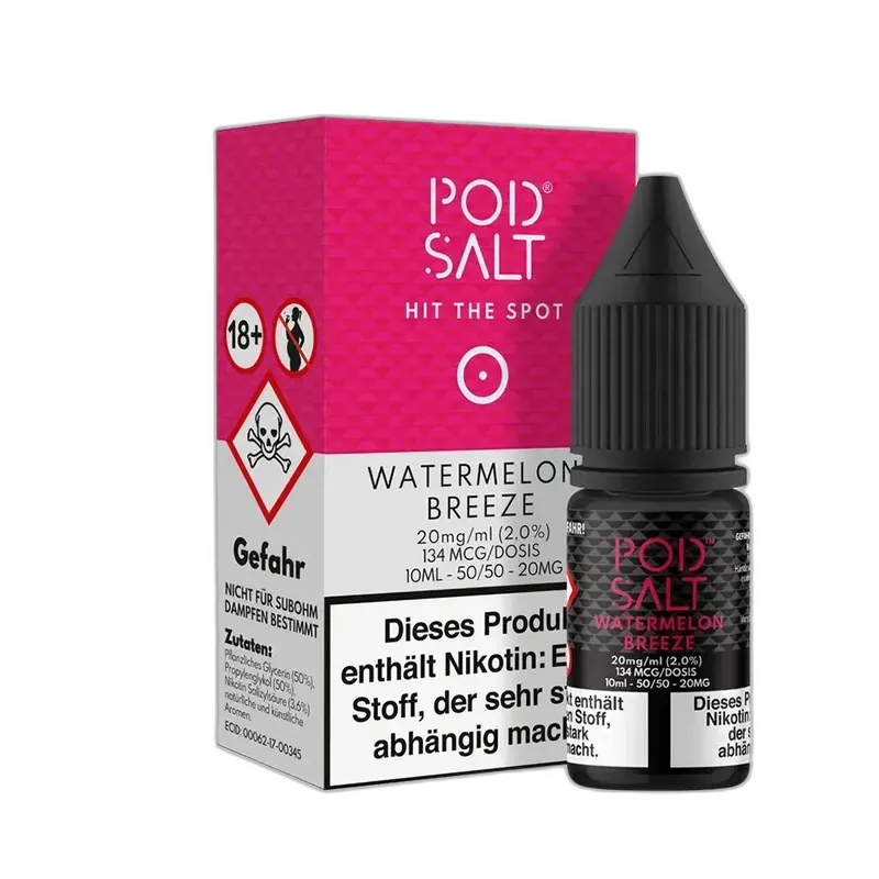 Liquid Watermelon Breeze - Pod Salt Core Nikotinsalz