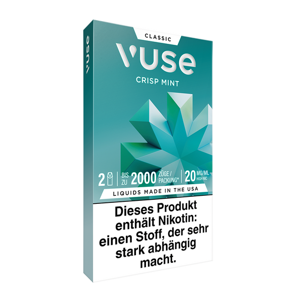 2x Vuse Pod Crisp Mint Nic Salts 20mg