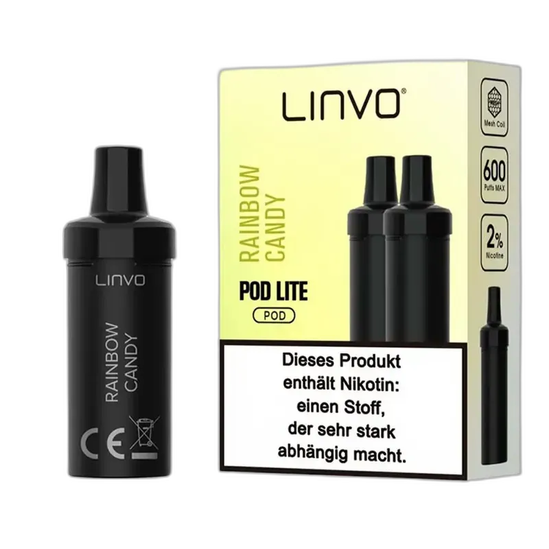 Linvo Pod Lite - Rainbow Candy - 20mg Nikotinsalz 2ml Linvo Pod Lite - Rainbow Candy - 20mg Nikotinsalz 2ml