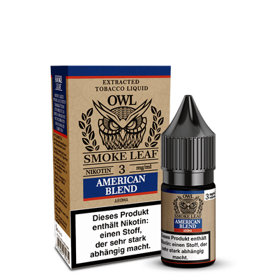 OWL Smoke Leaf Liquid - American Blend Tobacco - 3mg