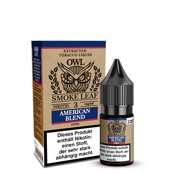OWL Smoke Leaf Liquid - American Blend Tobacco - 3mg