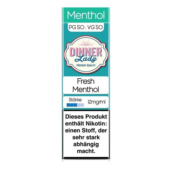 Liquid Fresh Menthol - Dinner Lady 12mg Liquid Fresh Menthol - Dinner Lady 12mg