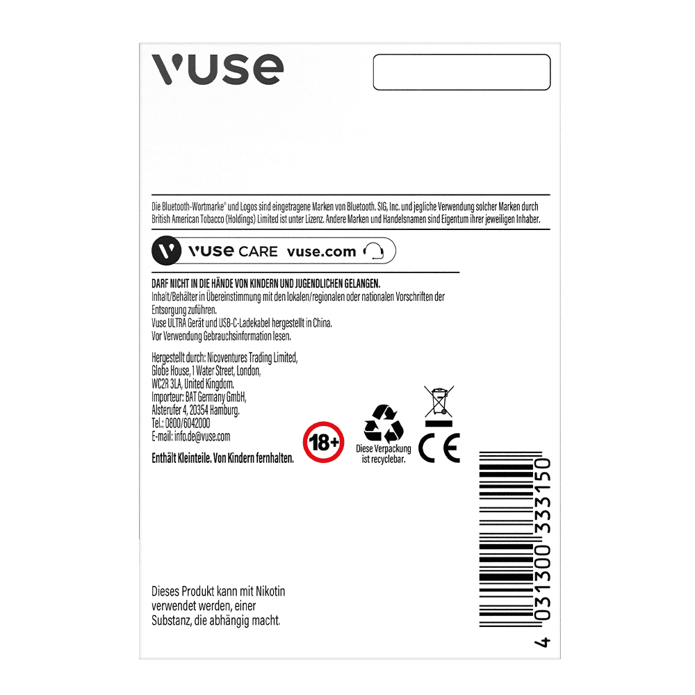 Vuse Ultra Device Charcoal Black