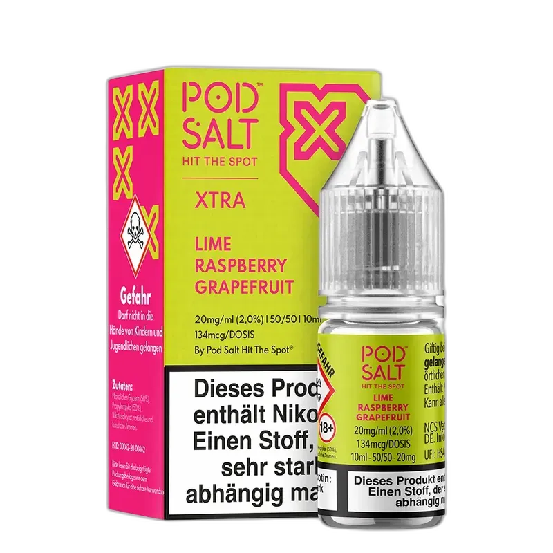 Liquid Lime Grapefruit Raspberry - Pod Salt Xtra Nikotinsalz 20mg