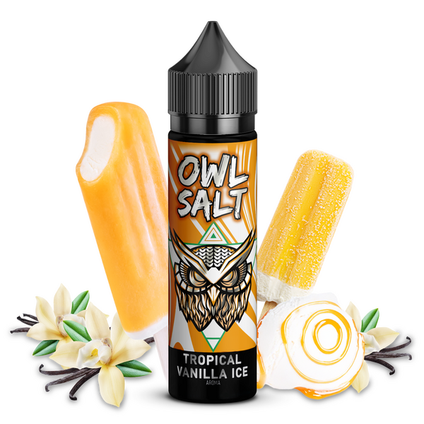 OWL Salt Aroma Longfill - Tropical Vanilla Ice - 10ml in 60ml Flasche C OWL Salt Aroma Longfill - Tropical Vanilla Ice - 10ml in 60ml Flasche C