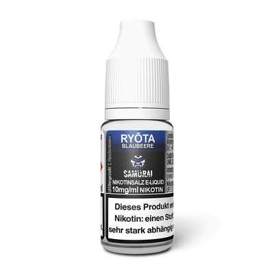 Liquid Ryota Blaubeere - Samurai Nikotinsalz 10mg