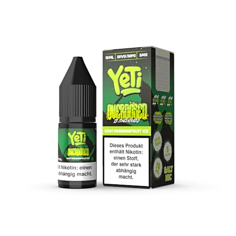 Liquid Kiwi Passionsfruit Ice - Yeti Overdosed Nikotinsalz Liquid Kiwi Passionsfruit Ice - Yeti Overdosed Nikotinsalz