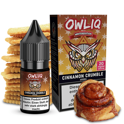 OWLIQ Nikotinsalz Weihnachtsedition - Cinnamon Crumble - 20mg OWLIQ Nikotinsalz Weihnachtsedition - Cinnamon Crumble - 20mg