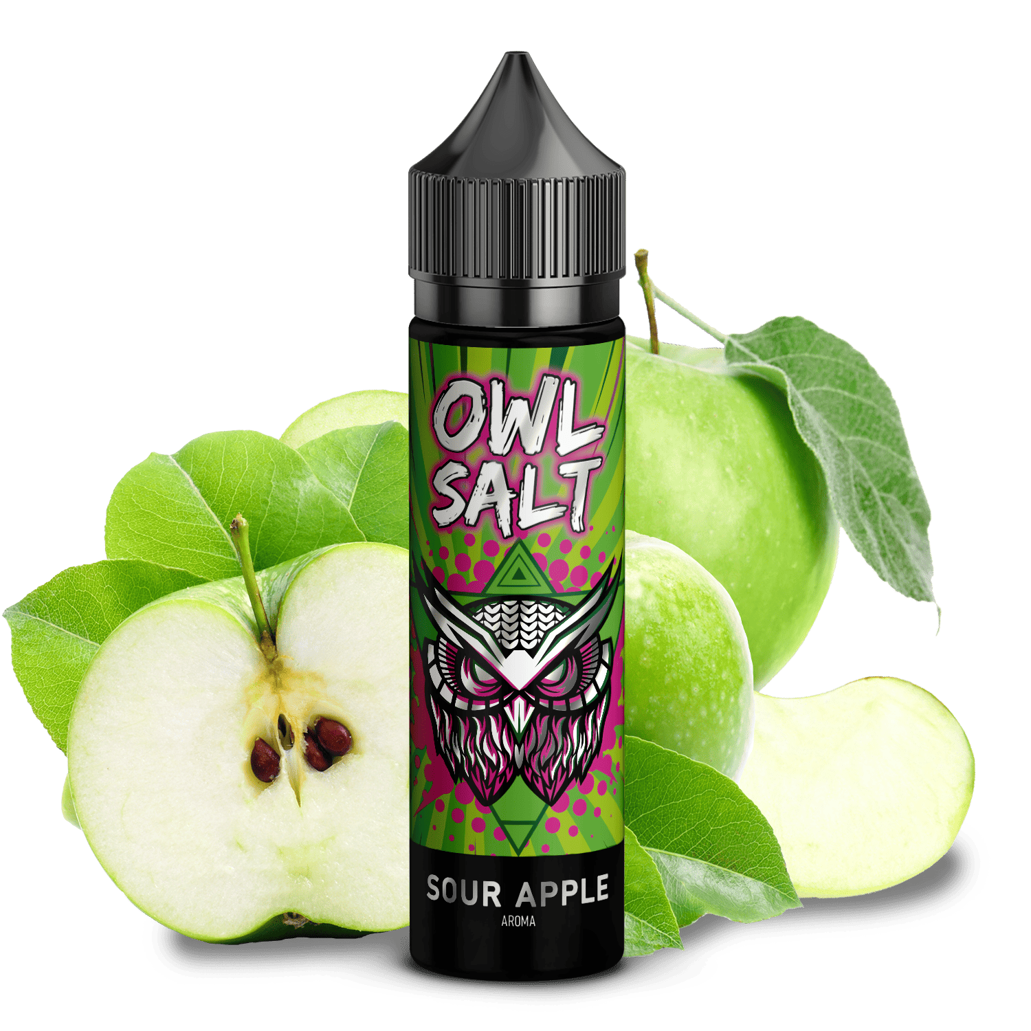 OWL Salt Aroma Longfill - Sour Apple - 10ml in 60ml Flasche  C