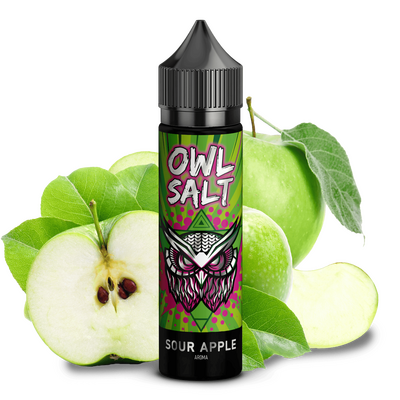 OWL Salt Aroma Longfill - Sour Apple - 10ml in 60ml Flasche  C