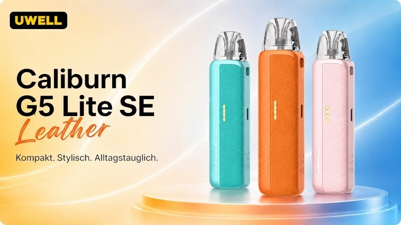 UWELL Caliburn G5 Lite SE Leather – Pod-System in mehreren Farben