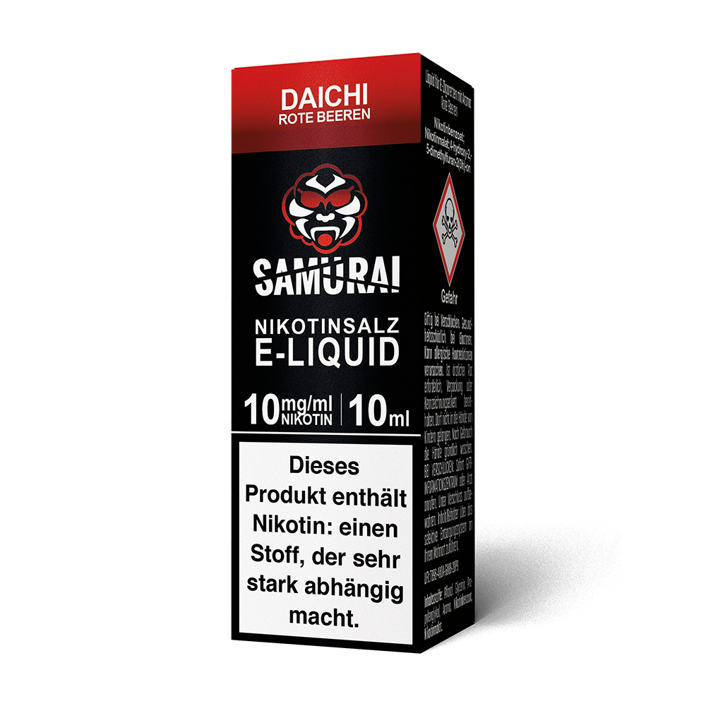 Liquid Daichi Rote Beeren - Samurai Nikotinsalz Liquid Daichi Rote Beeren - Samurai Nikotinsalz