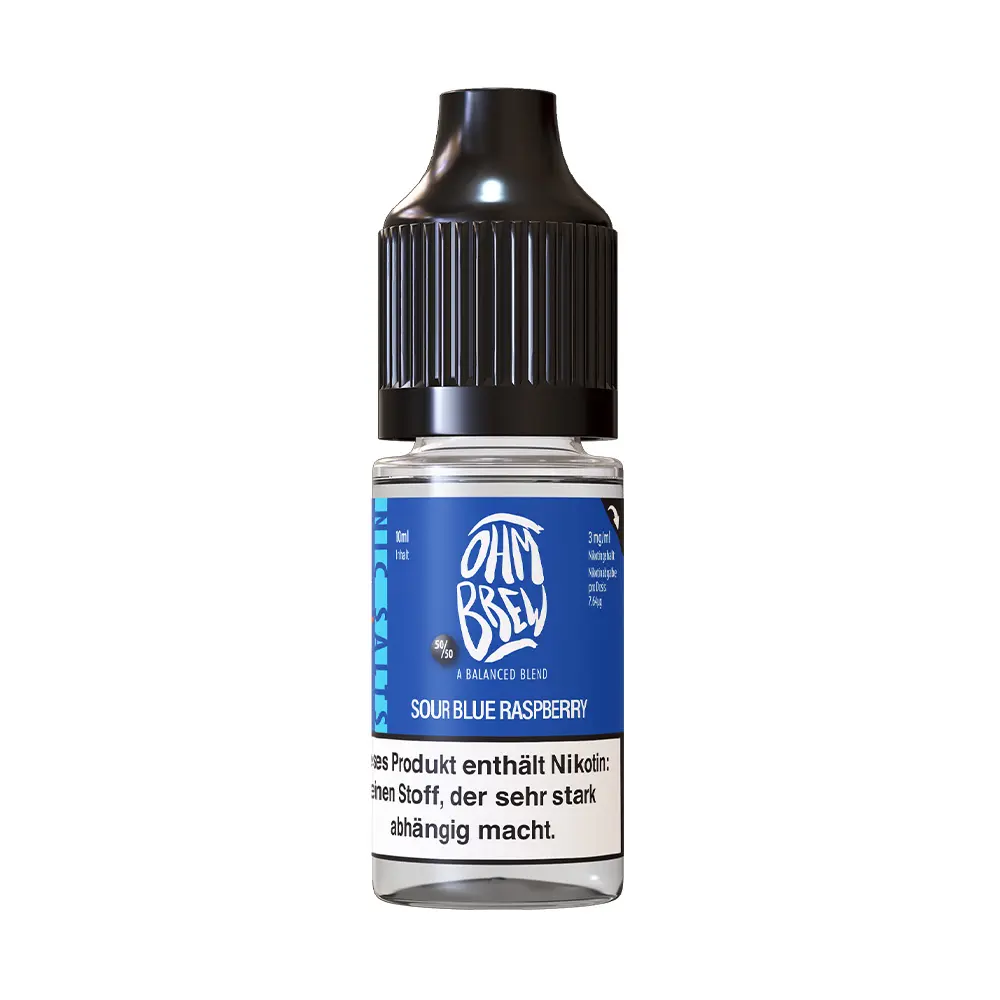 Liquid Sour Blue Raspberry - Ohm Brew Nikotinsalz 6mg 