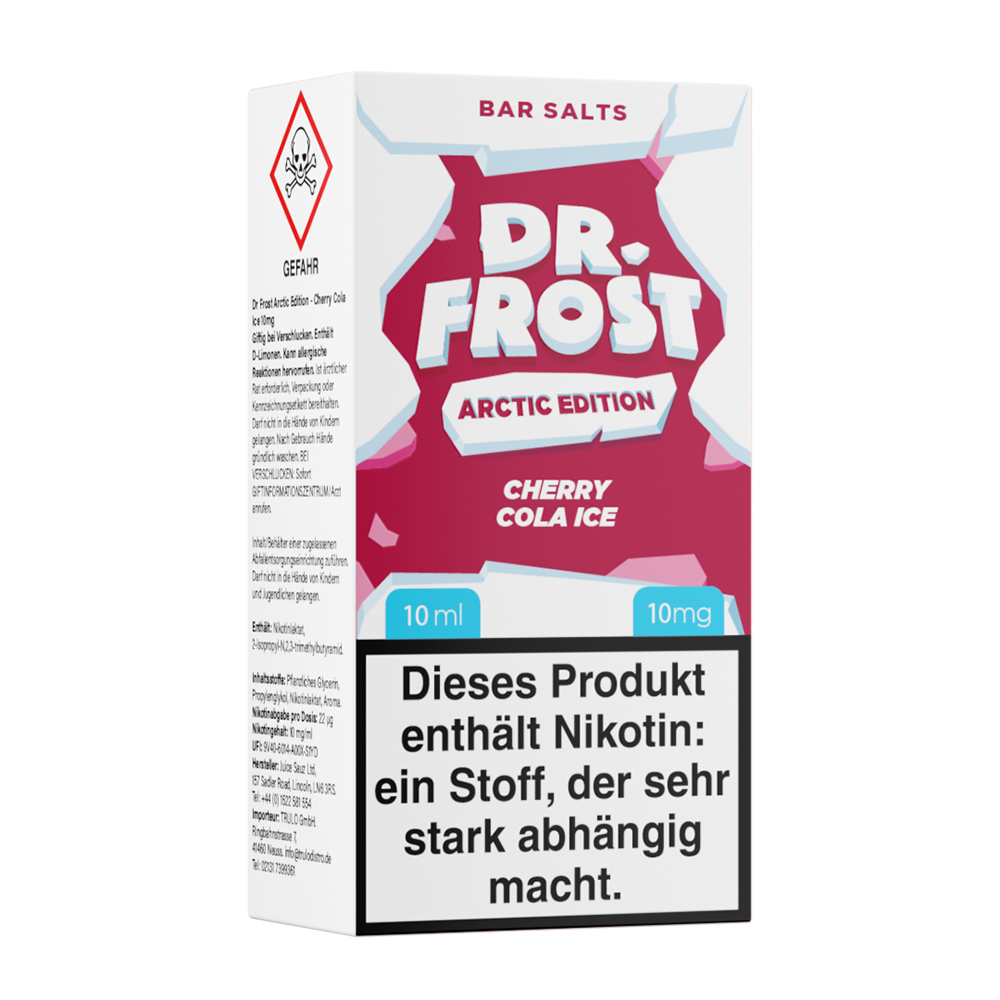Liquid Cherry Cola Ice - Dr. Frost Nikotinsalz 10mg Liquid Cherry Cola Ice - Dr. Frost Nikotinsalz 10mg