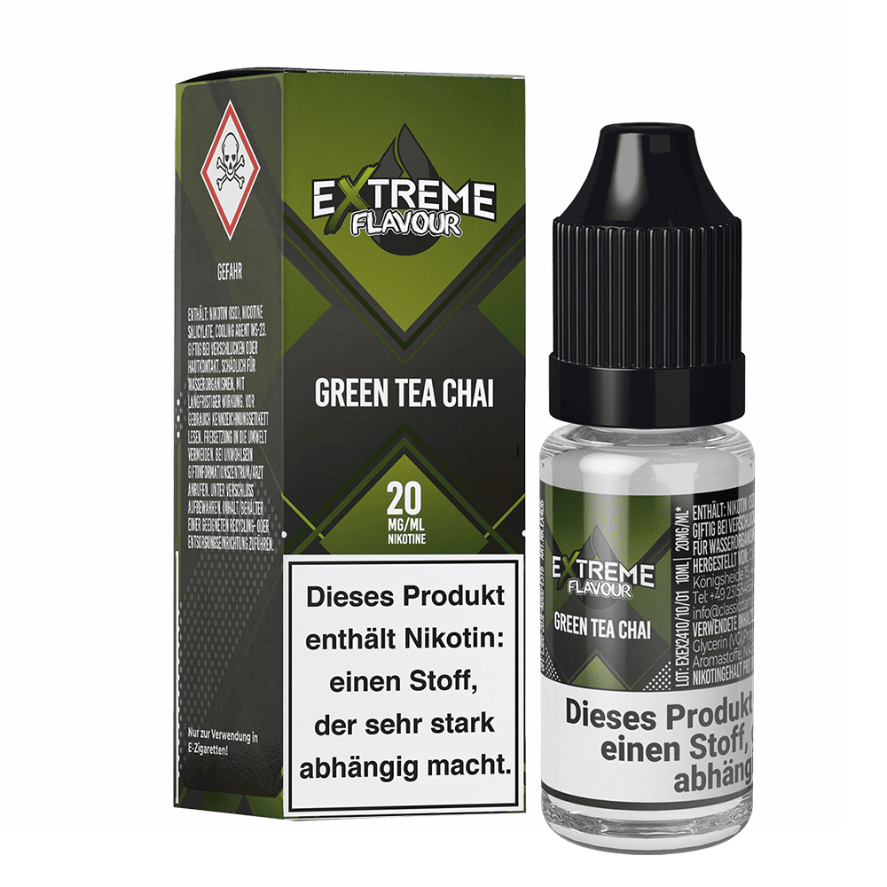 Liquid Grüner Tee Chai - Extreme Flavour Hybrid Nicsalt 20mg Liquid Grüner Tee Chai - Extreme Flavour Hybrid Nicsalt 20mg