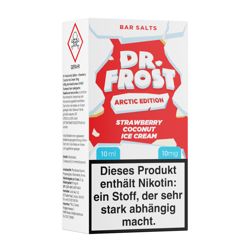 Liquid Strawberry Coconut Ice Cream - Dr. Frost Nikotinsalz Liquid Strawberry Coconut Ice Cream - Dr. Frost Nikotinsalz